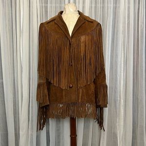 70’s Vintage Ms. Pioneer Suede Fringe Jacket